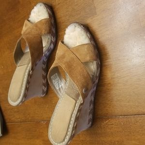Women's UGG wedge sandals size 7